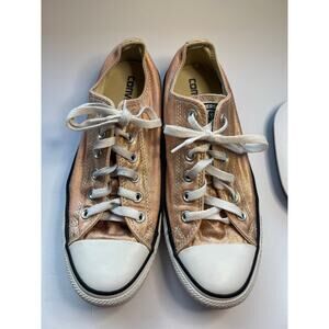 Converse Chuck Taylor All Star Low Top Lace Up Metallic Sunset Sneakers W9 M7